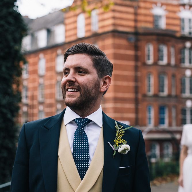 Groom In Jack Bunneys With Bespoke Waistcoat