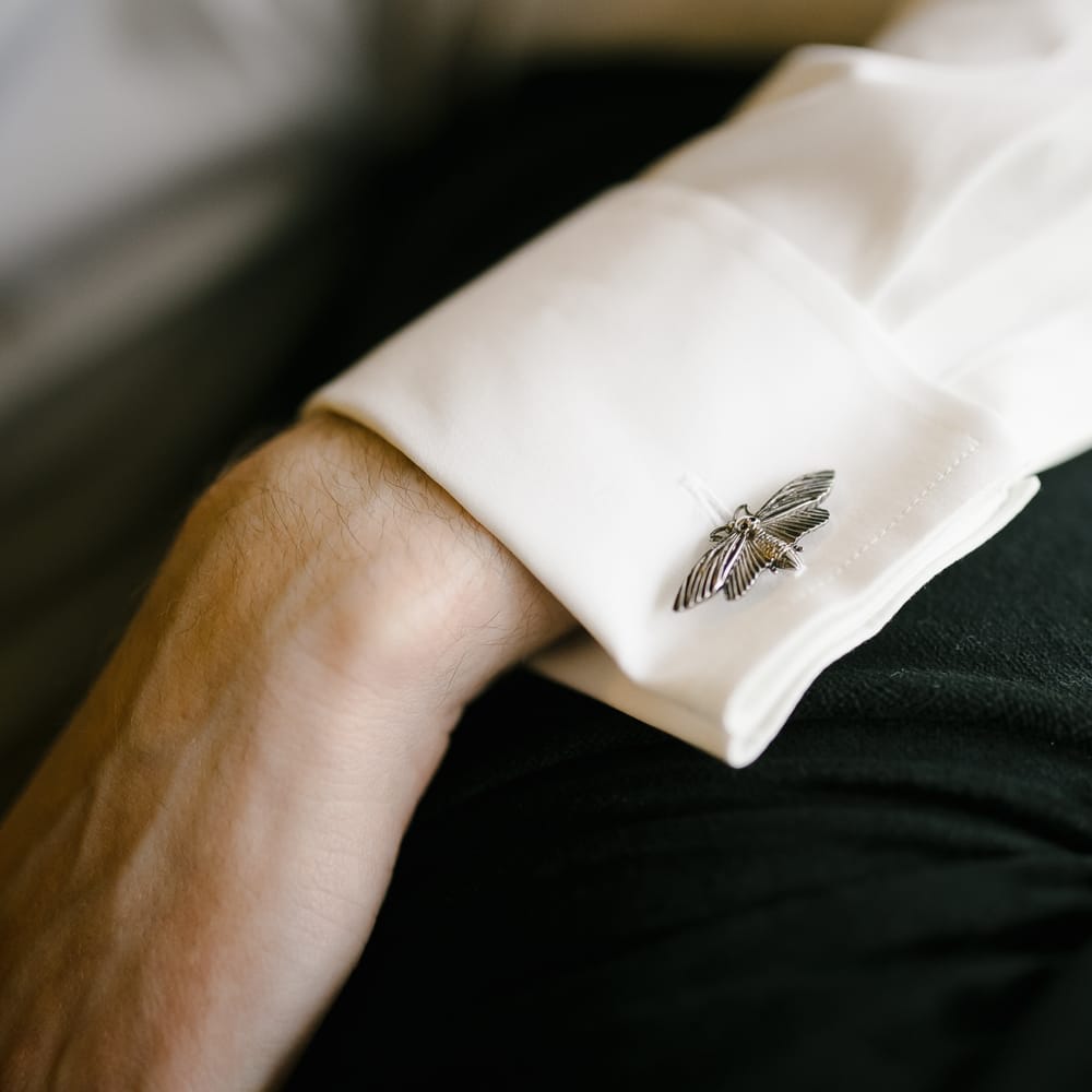 Cuff Links | Monochrome Wedding at Syon Park London | Chris Barber Photography | Second Shooter Beatrici Photography