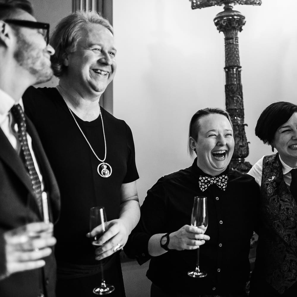 Wedding Guests | Monochrome Wedding at Syon Park London | Chris Barber Photography | Second Shooter Beatrici Photography