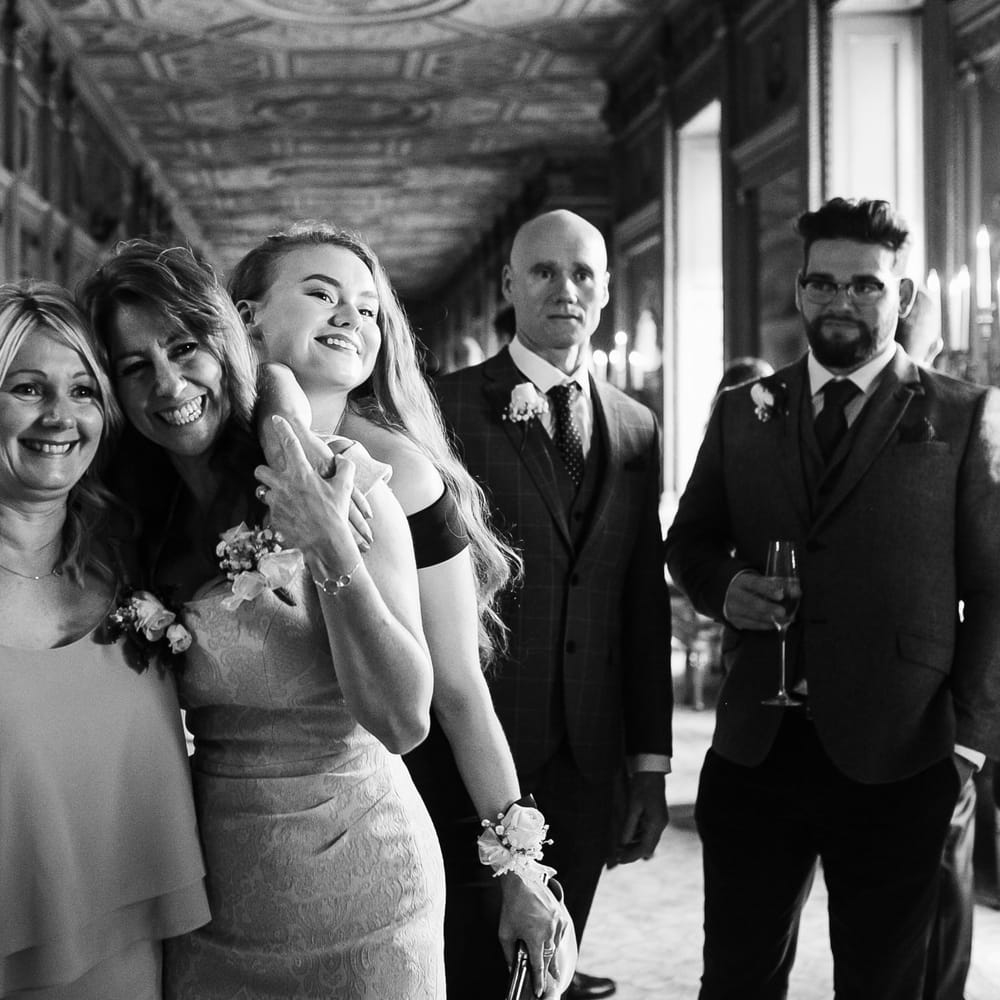 Wedding Guests | Monochrome Wedding at Syon Park London | Chris Barber Photography | Second Shooter Beatrici Photography