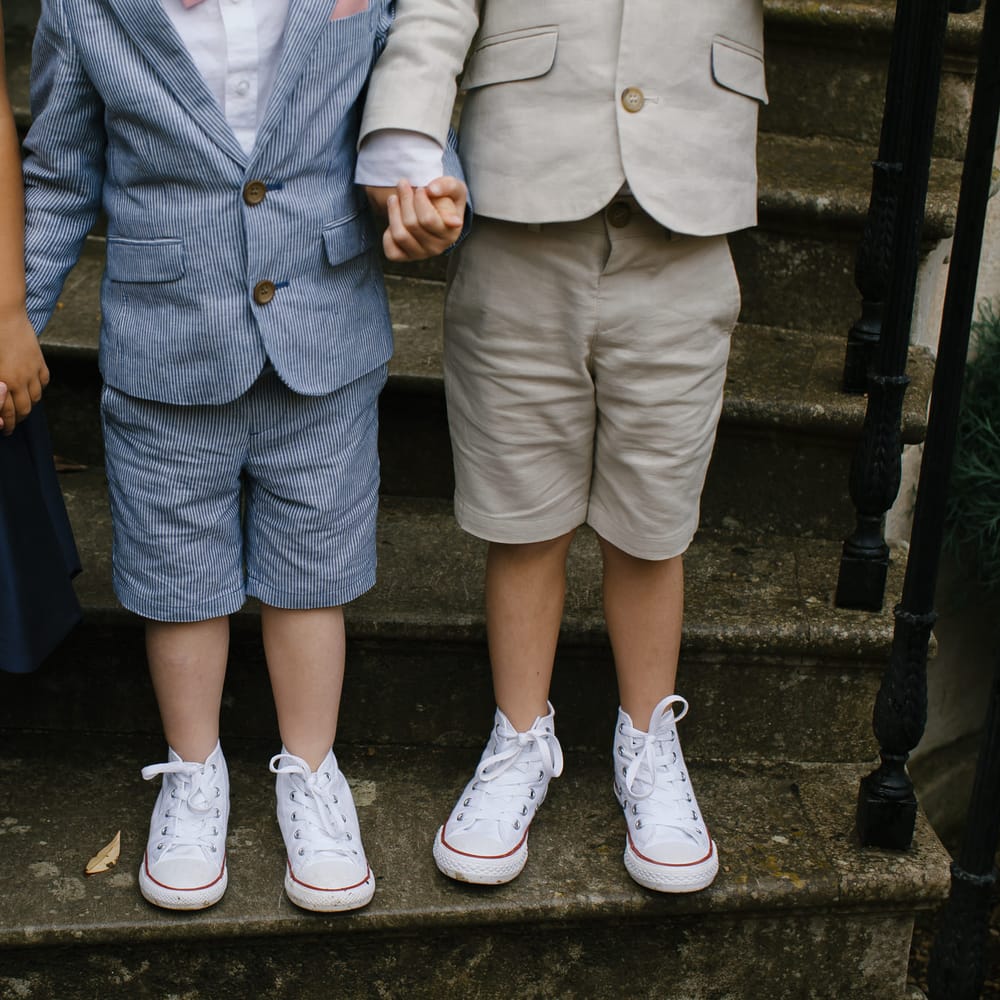 Page Boys & Flower Girl Fashion | Monochrome Wedding at Syon Park London | Chris Barber Photography | Second Shooter Beatrici Photography