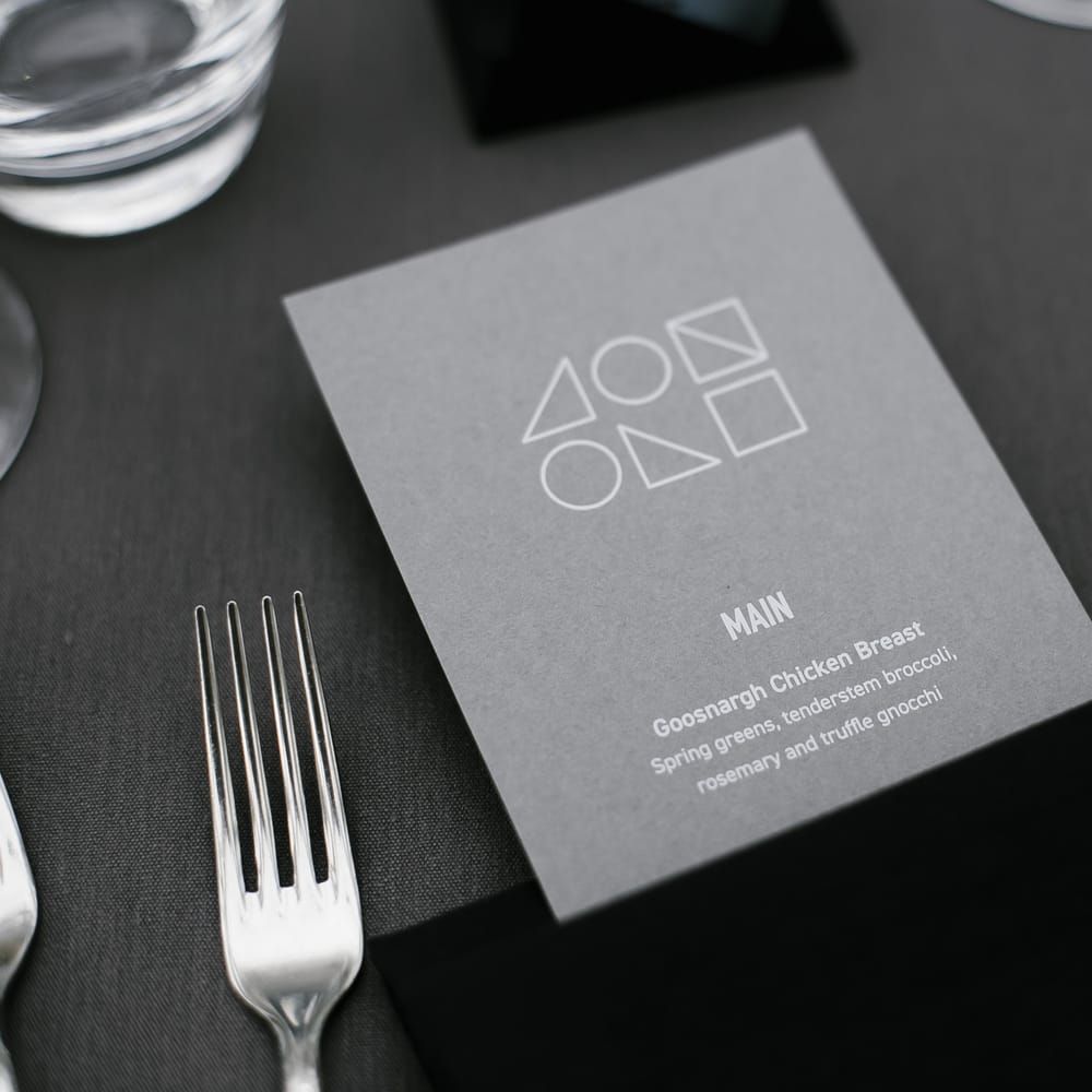 Geometric Wedding Stationery | Monochrome Wedding at Syon Park London | Chris Barber Photography | Second Shooter Beatrici Photography