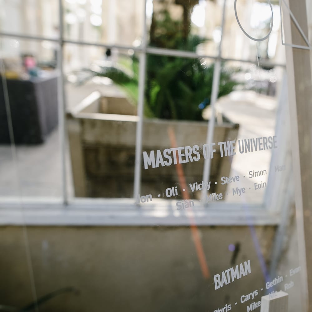Perspex Table Plan | Monochrome Wedding at Syon Park London | Chris Barber Photography | Second Shooter Beatrici Photography