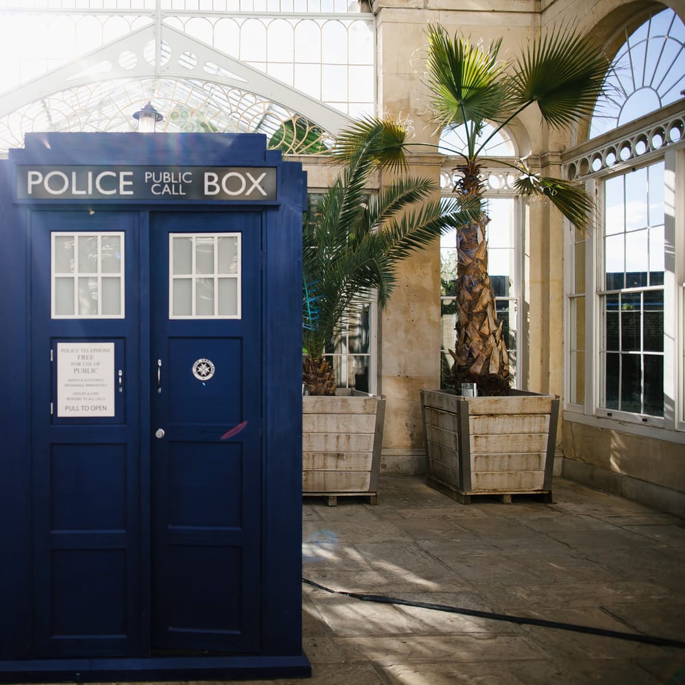 Phone Box Photo Booth | Monochrome Wedding at Syon Park London | Chris Barber Photography | Second Shooter Beatrici Photography