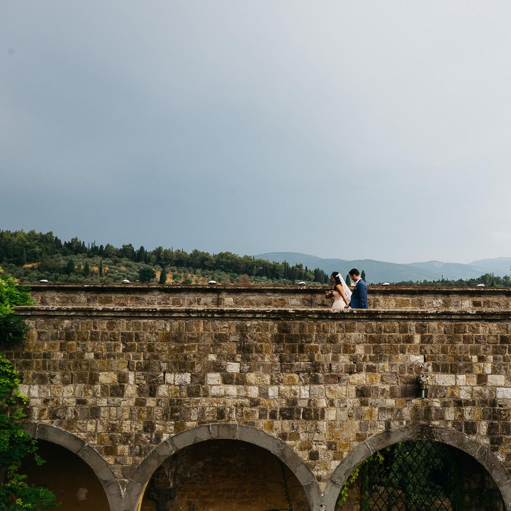 First Look | Modern Trousseau Eveline Wedding Dress | Groom in Suit Supply | Stefano Santucci Studio Photography | Second Shooter Giuseppe Marano | Gattotigre Films