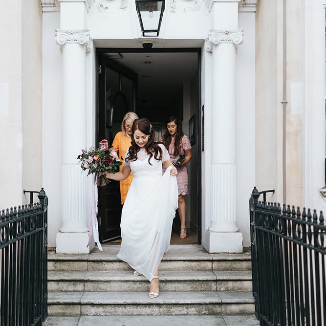 Bride In Catherine Deane