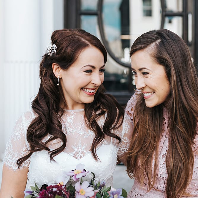 Beautiful Bride In Catherine Deane