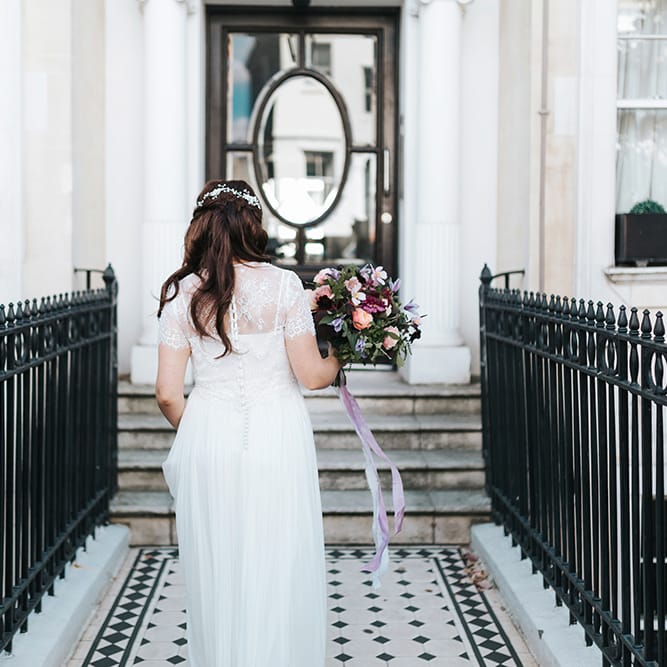 Beautiful Bride In Catherine Deane