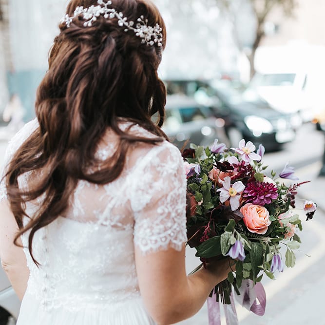 Brightly Coloured Wedding Bouquet