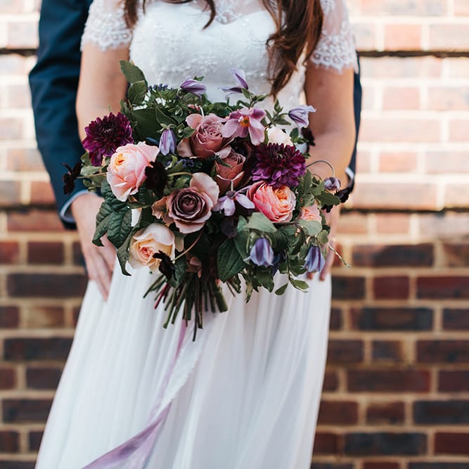 Brightly Coloured Wedding Bouquet