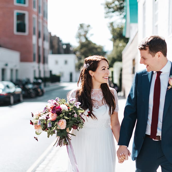 Brightly Coloured Wedding Bouquet