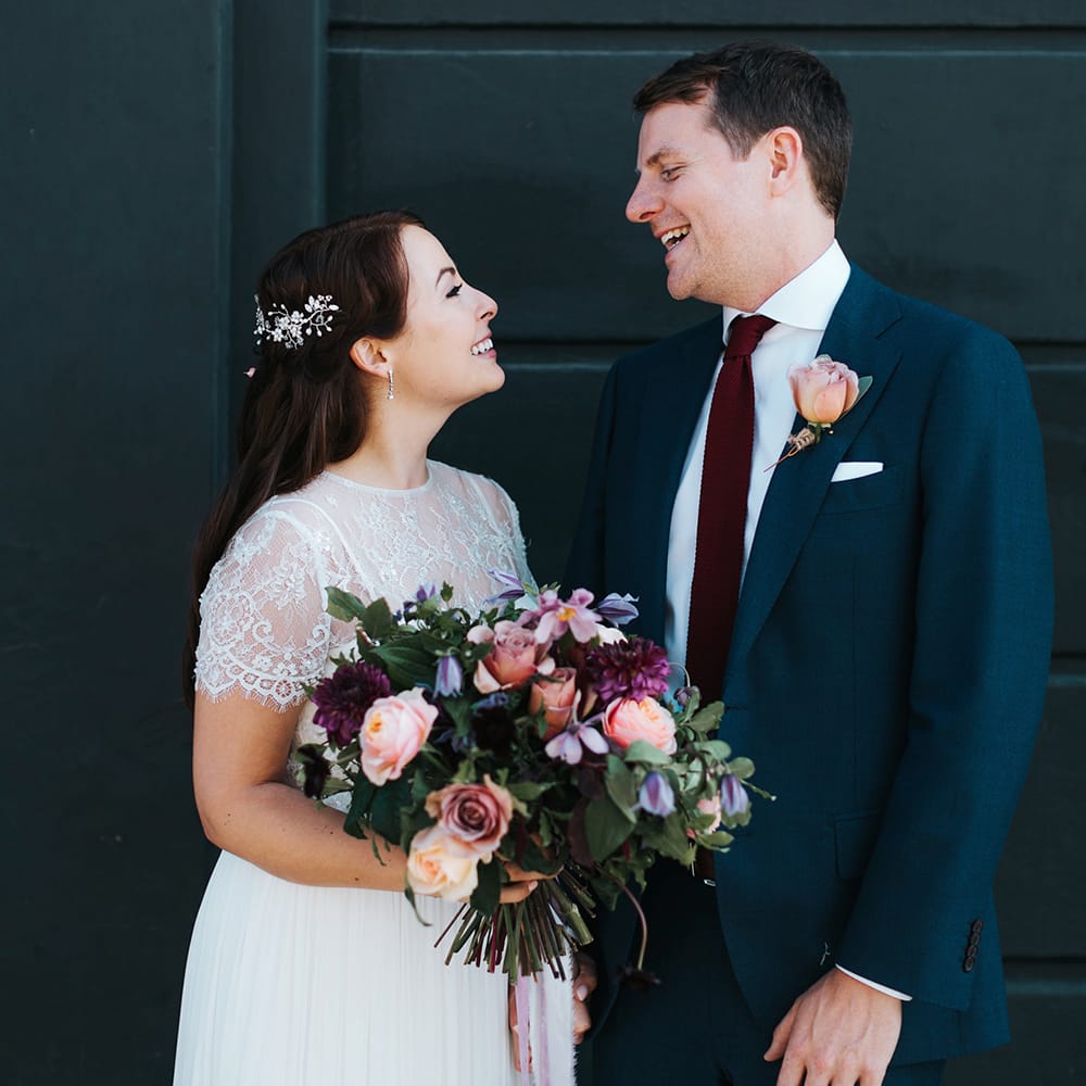 Brightly Coloured Wedding Bouquet
