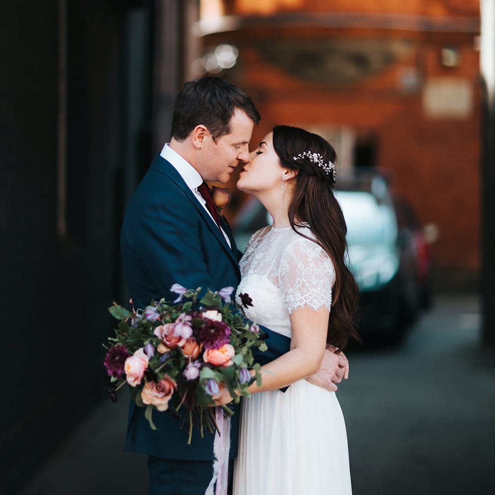 Bride & Groom Intimate London Wedding