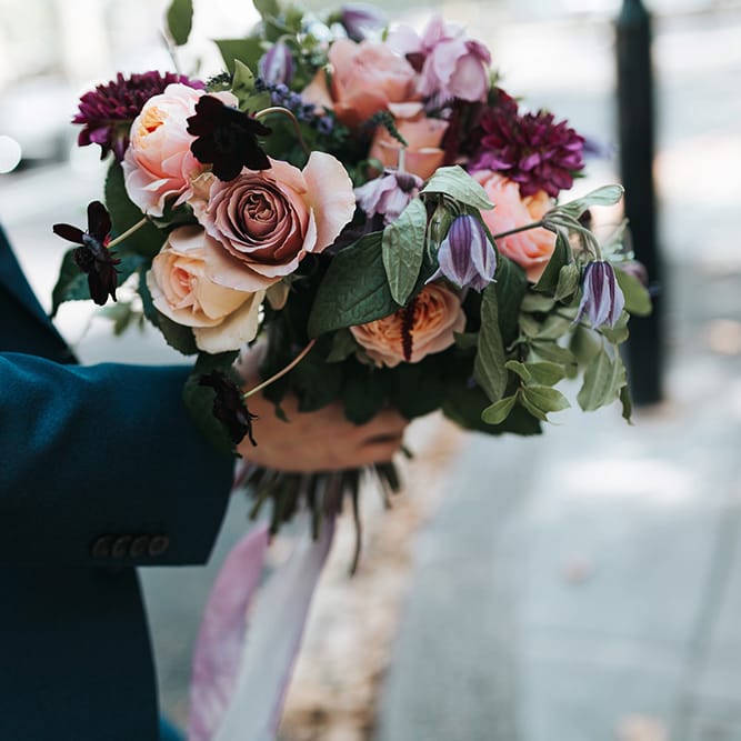 Bride & Groom Intimate London Wedding