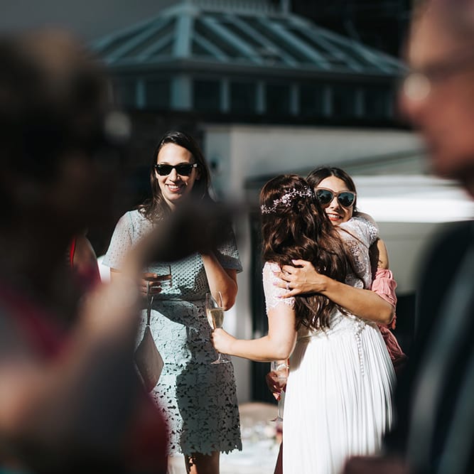 Intimate Wedding In London With A Civil Ceremony & Pizza In The Garden For Wedding Reception With Images From Miss Gen Photography & Bride In Catherine Deane