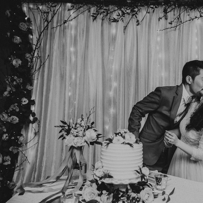 Cutting The Cake At Wedding | Images By Matt Horan Photography