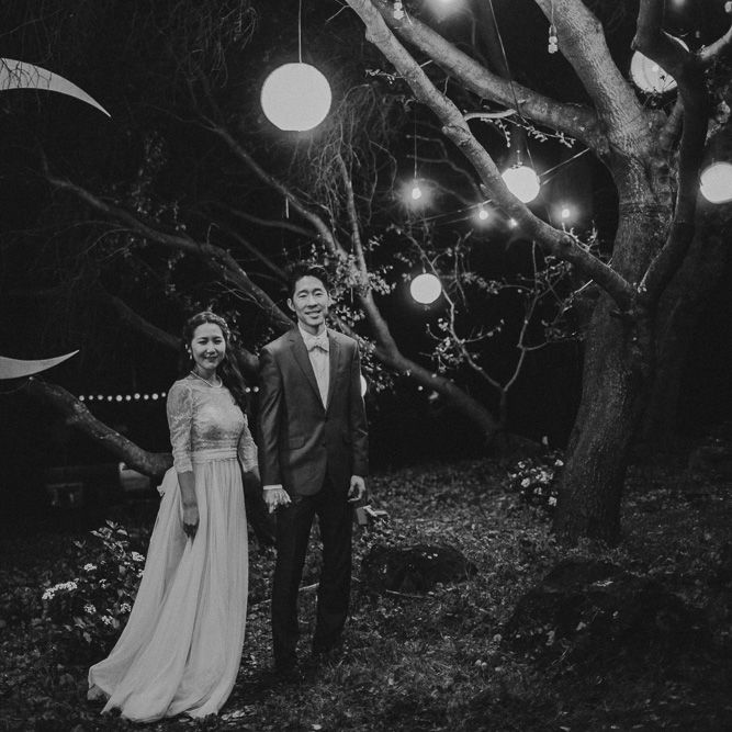 Moon & Stars Back Drop For Wedding PhotoBooth | Images By Matt Horan Photography