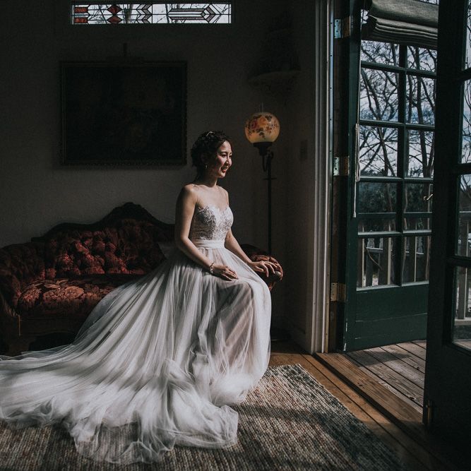 Bride Getting Ready For Wedding | Watters Penelope Wedding Dress | Images By Matt Horan Photography