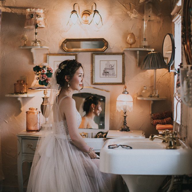 Bride Getting Ready For Wedding | Watters Penelope Wedding Dress | Images By Matt Horan Photography