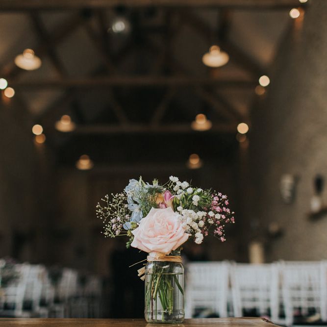 A Cotswold rustic wedding with mismatched bridesmaid dresses