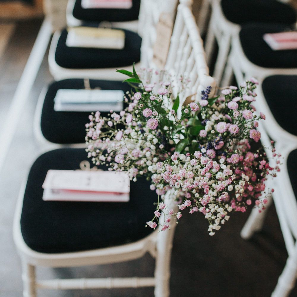A Cotswold rustic wedding with mismatched bridesmaid dresses