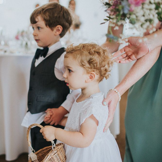 A Cotswold rustic wedding with mismatched bridesmaid dresses