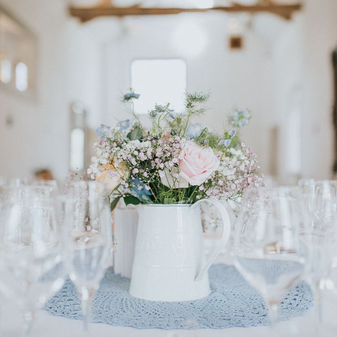 A Cotswold rustic wedding with mismatched bridesmaid dresses
