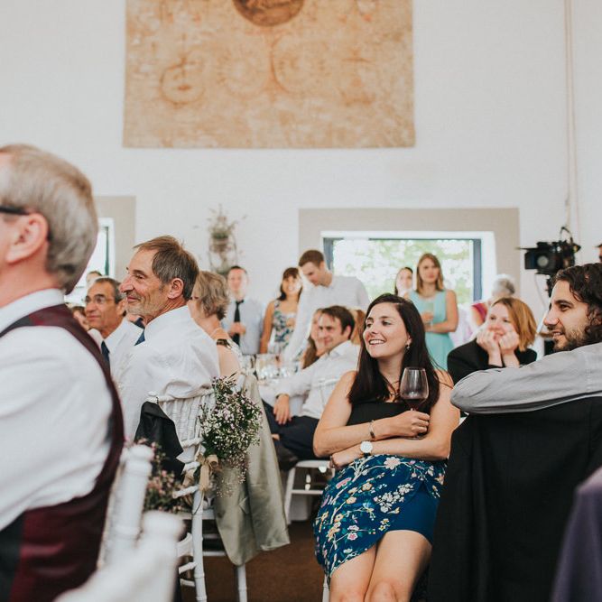 A Cotswold rustic wedding with mismatched bridesmaid dresses
