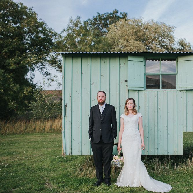A Cotswold rustic wedding with mismatched bridesmaid dresses