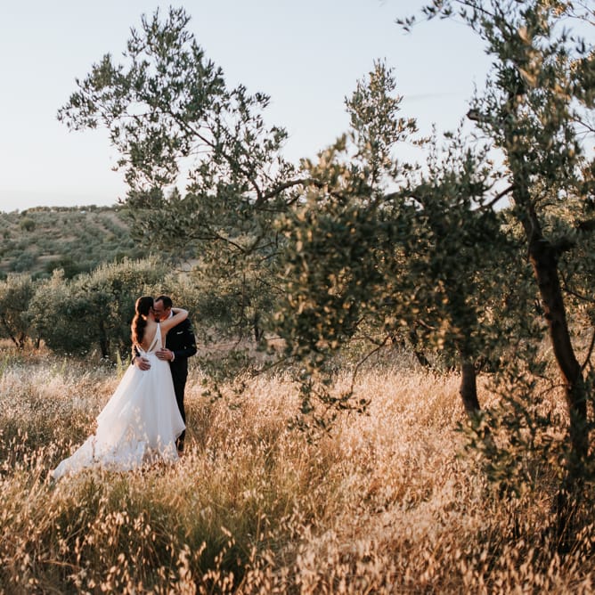 Fairy Light Canopy Wedding In Tuscany Italy Styled By Italian Eye And Photographed By Damien Milan Photography With Bride In Hayley Paige