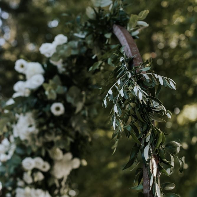 Fairy Light Canopy Wedding In Tuscany Italy Styled By Italian Eye And Photographed By Damien Milan Photography With Bride In Hayley Paige