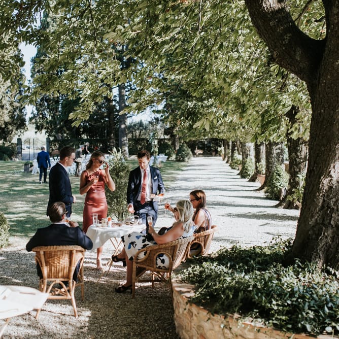 Fairy Light Canopy Wedding In Tuscany Italy Styled By Italian Eye And Photographed By Damien Milan Photography With Bride In Hayley Paige