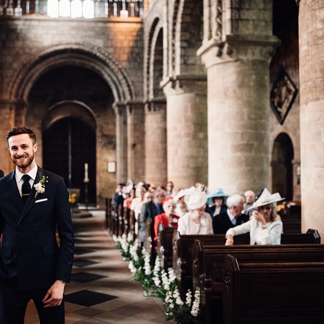 Rue De Seine Bride For A Rustic Luxe Wedding At Calke Abbey Riding School Groom In Reiss With Images By Samuel Docker Photography