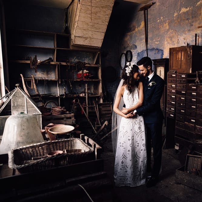 Rue De Seine Bride For A Rustic Luxe Wedding At Calke Abbey Riding School Groom In Reiss With Images By Samuel Docker Photography
