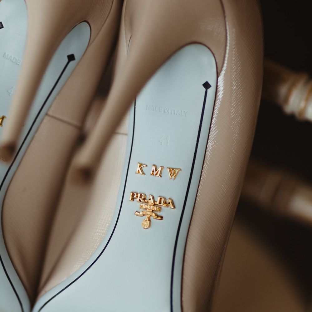 Personalised Prada Bridal Shoes