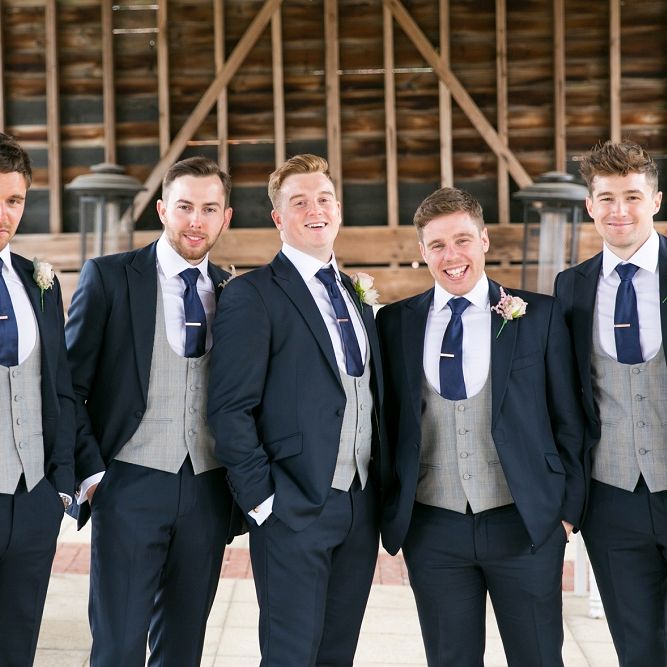 Groomsmen | Pastel Wedding at Gaynes Park | Anneli Marinovich Photography