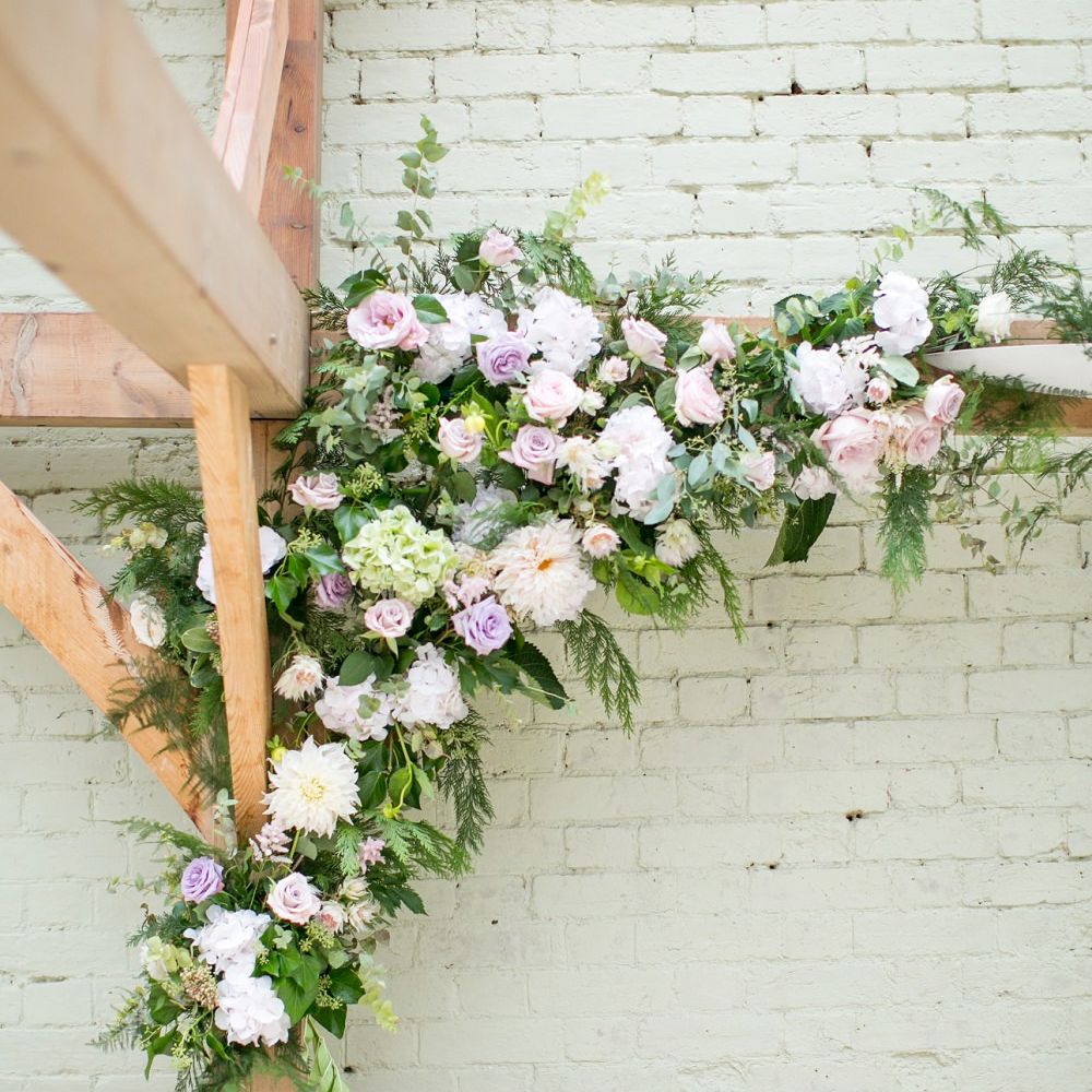 Altar Wedding Floral Arch | Pastel Wedding at Gaynes Park | Anneli Marinovich Photography