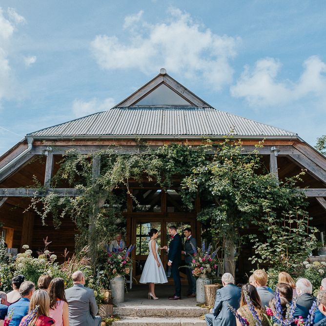 Outdoor Wedding Ceremony At Nancarrow Farm Cornwall
