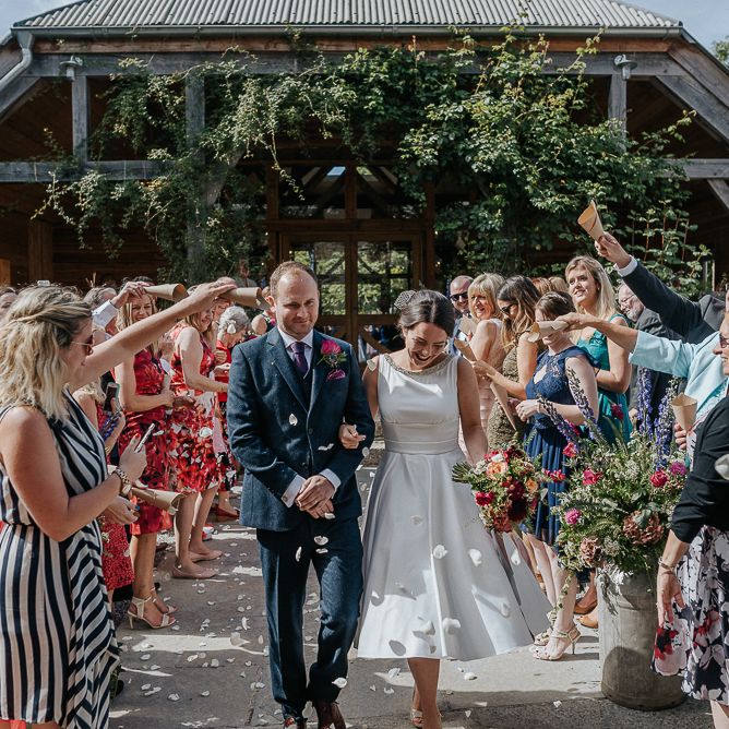 Outdoor Wedding Ceremony At Nancarrow Farm Cornwall