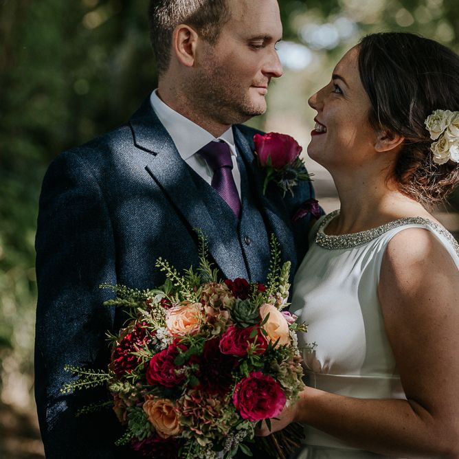 Bride & Groom Nancarrow Farm Wedding