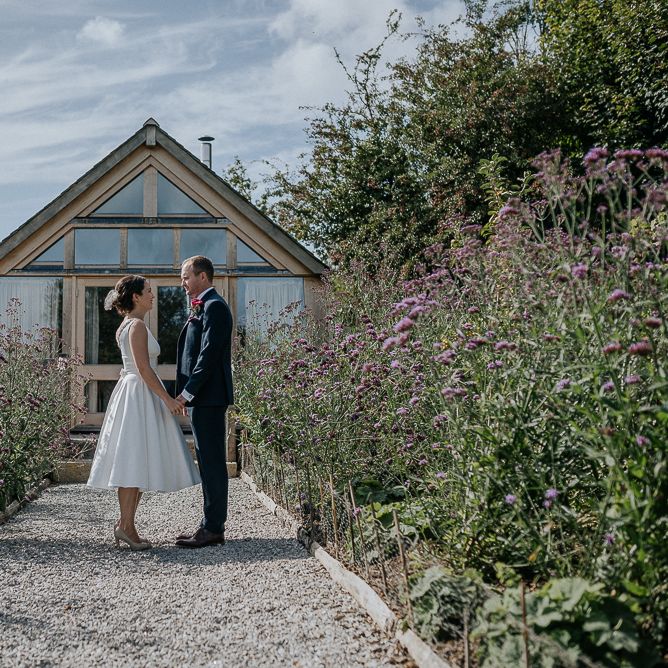 Bride & Groom Nancarrow Farm Wedding