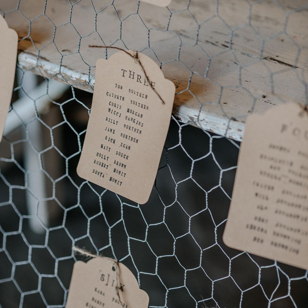 Rustic Table Plan