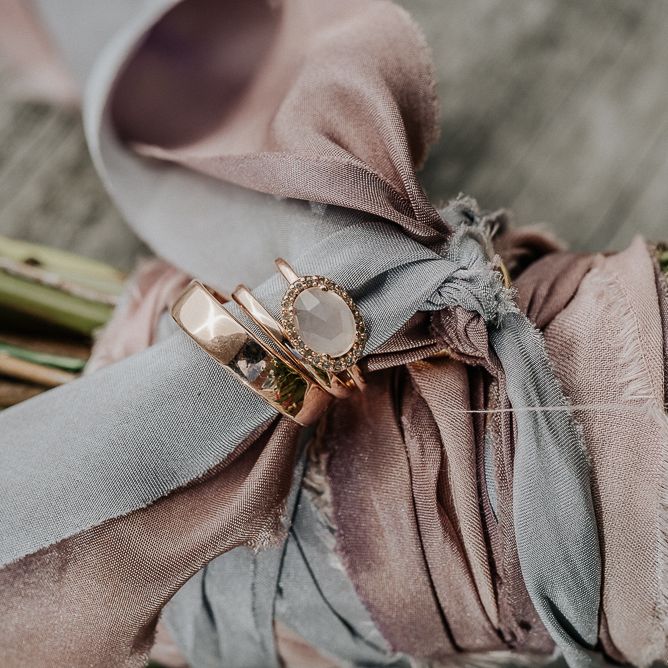 Silk Ribbon on Bouquet by Lancaster & Cornish