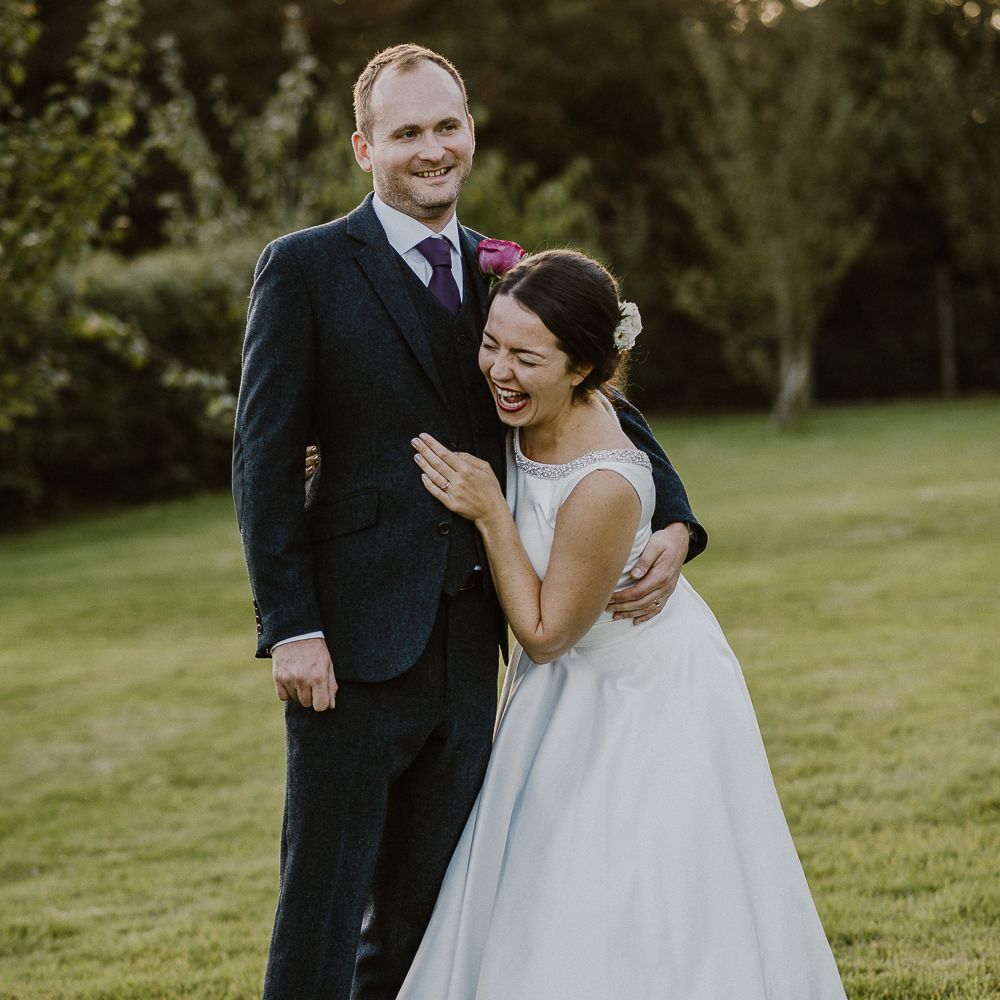Bride & Groom Nancarrow Farm Wedding