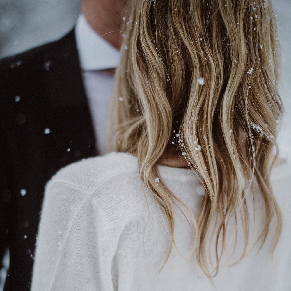 Snowy Winter Wedding In Bavaria With Bride In Truvelle
