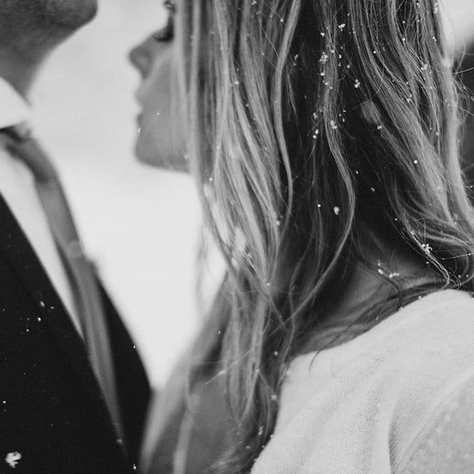 Snowy Winter Wedding In Bavaria With Bride In Truvelle