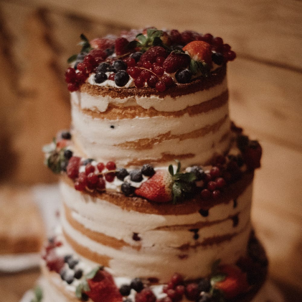 Naked Wedding Cake