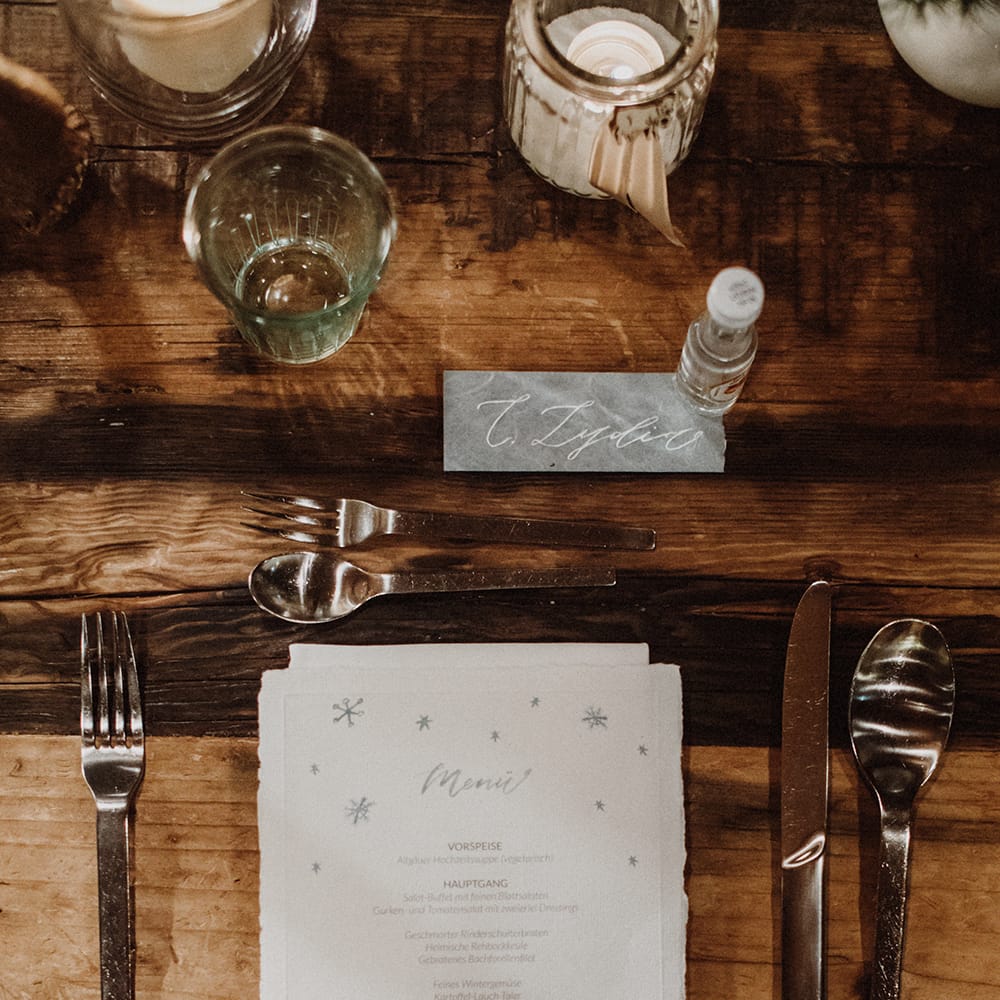 Simple Place Setting For Wedding