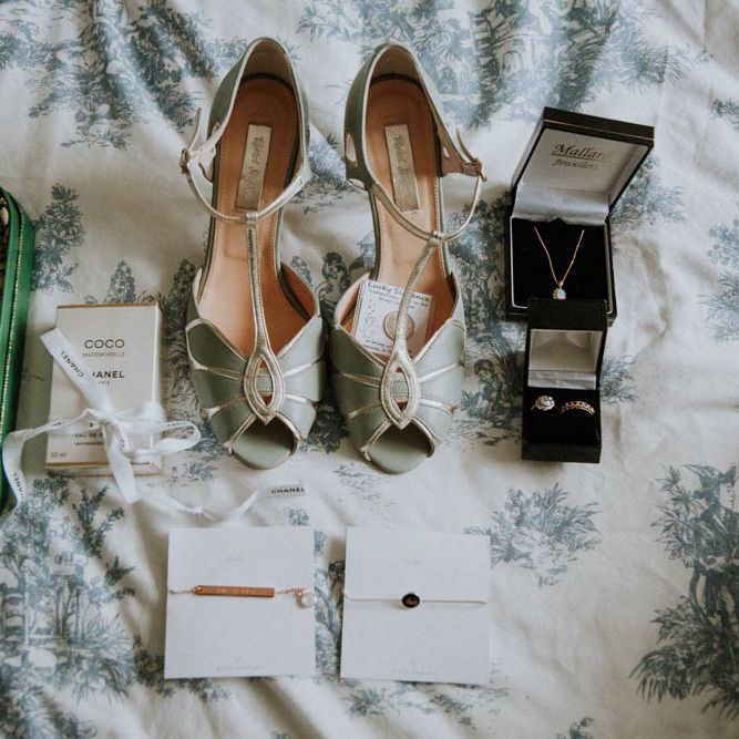 Rachel Simpson Mimosa Bridal Shoes | Colourful DIY Barn Wedding at The Manor Barn, Cambridge | Meghan Lorna Photography