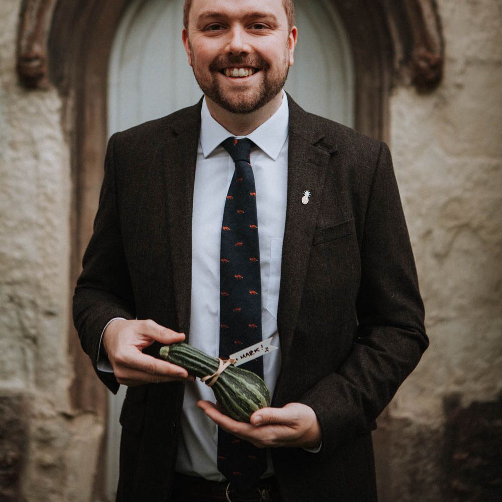 Prize Marrow Competition | Colourful DIY Barn Wedding at The Manor Barn, Cambridge | Meghan Lorna Photography